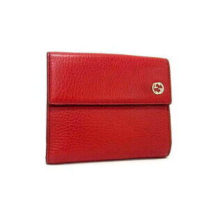 Gucci Interlocking GG double hook bifold wallet red